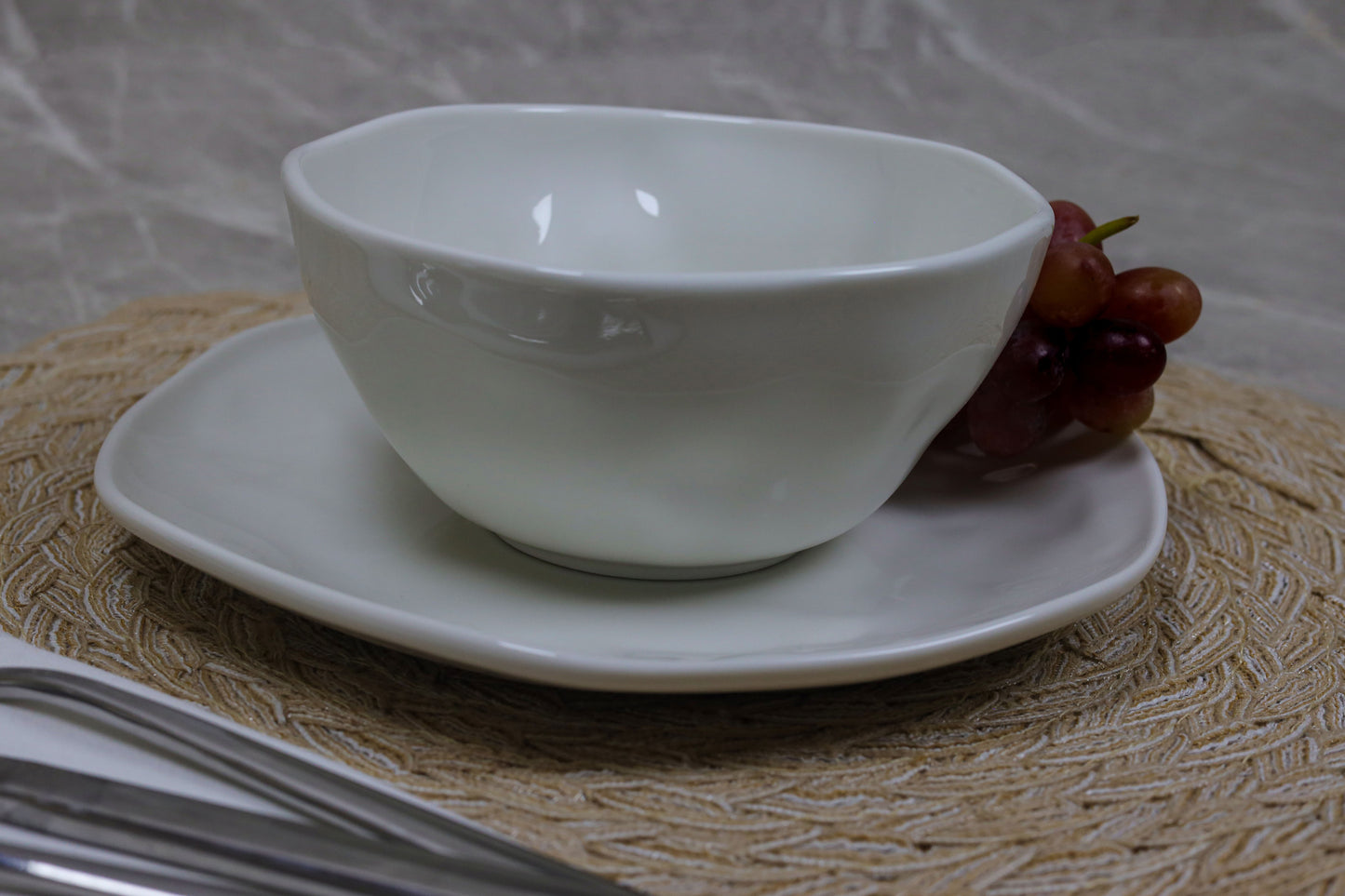 WHITE TERRA 24 pcs dinner set