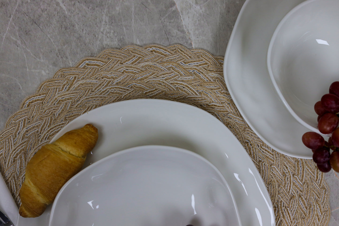 WHITE TERRA 24 pcs dinner set