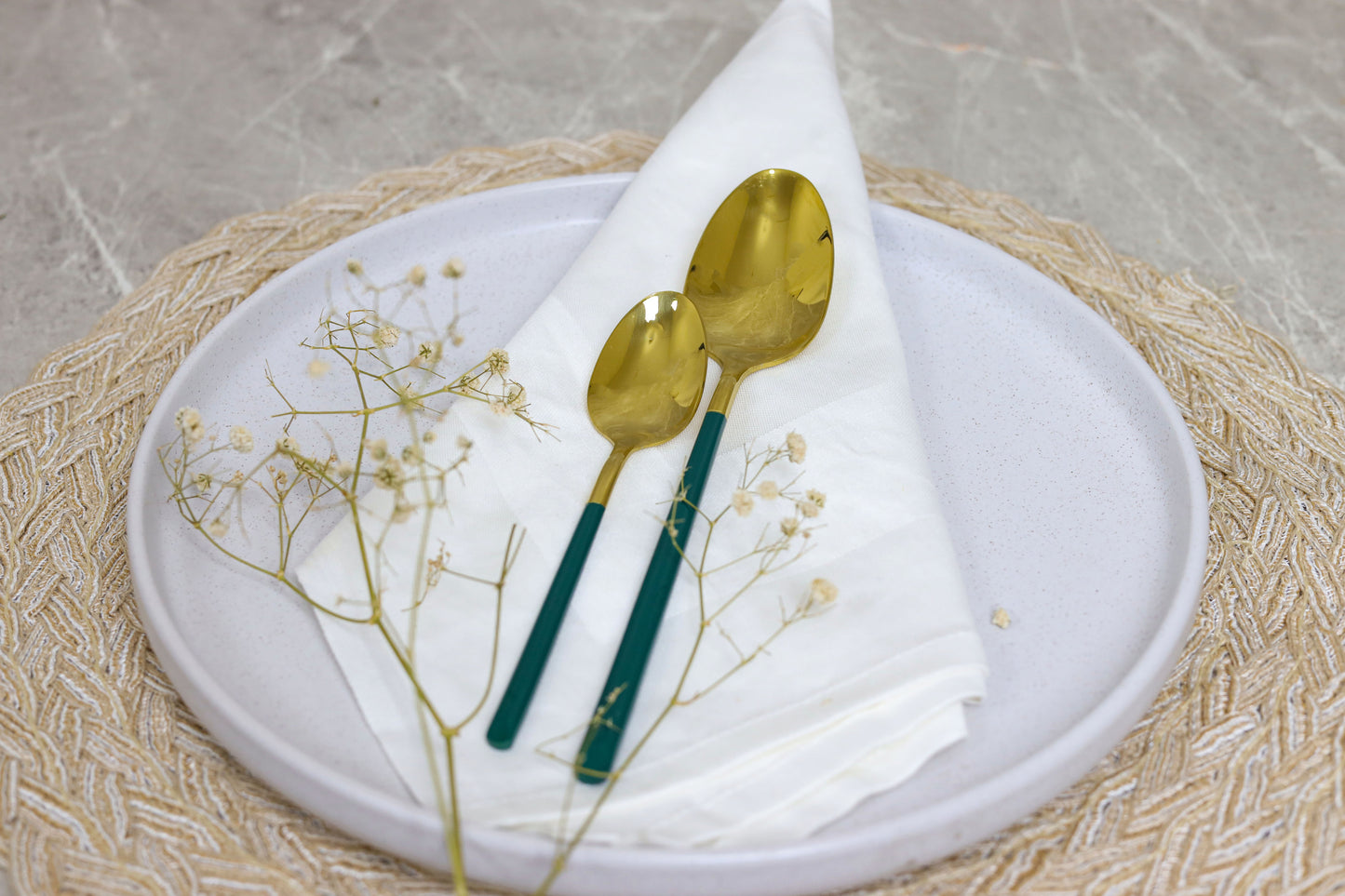 GREEN IMPERIAL spoons set 24 pcs
