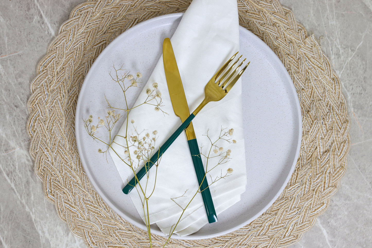 GREEN IMPERIAL spoons set 24 pcs