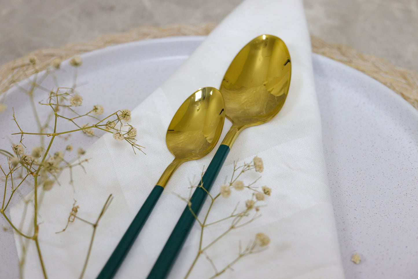 GREEN IMPERIAL spoons set 24 pcs