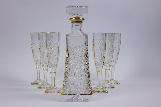 ELVIRA crystal liquor set 7 pcs