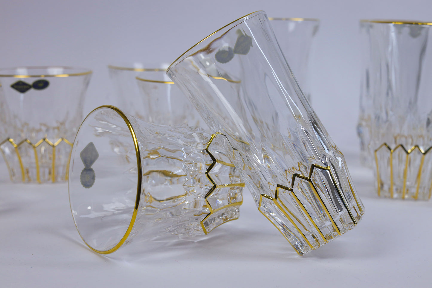 FLORIANA crystal cups set 12 pcs