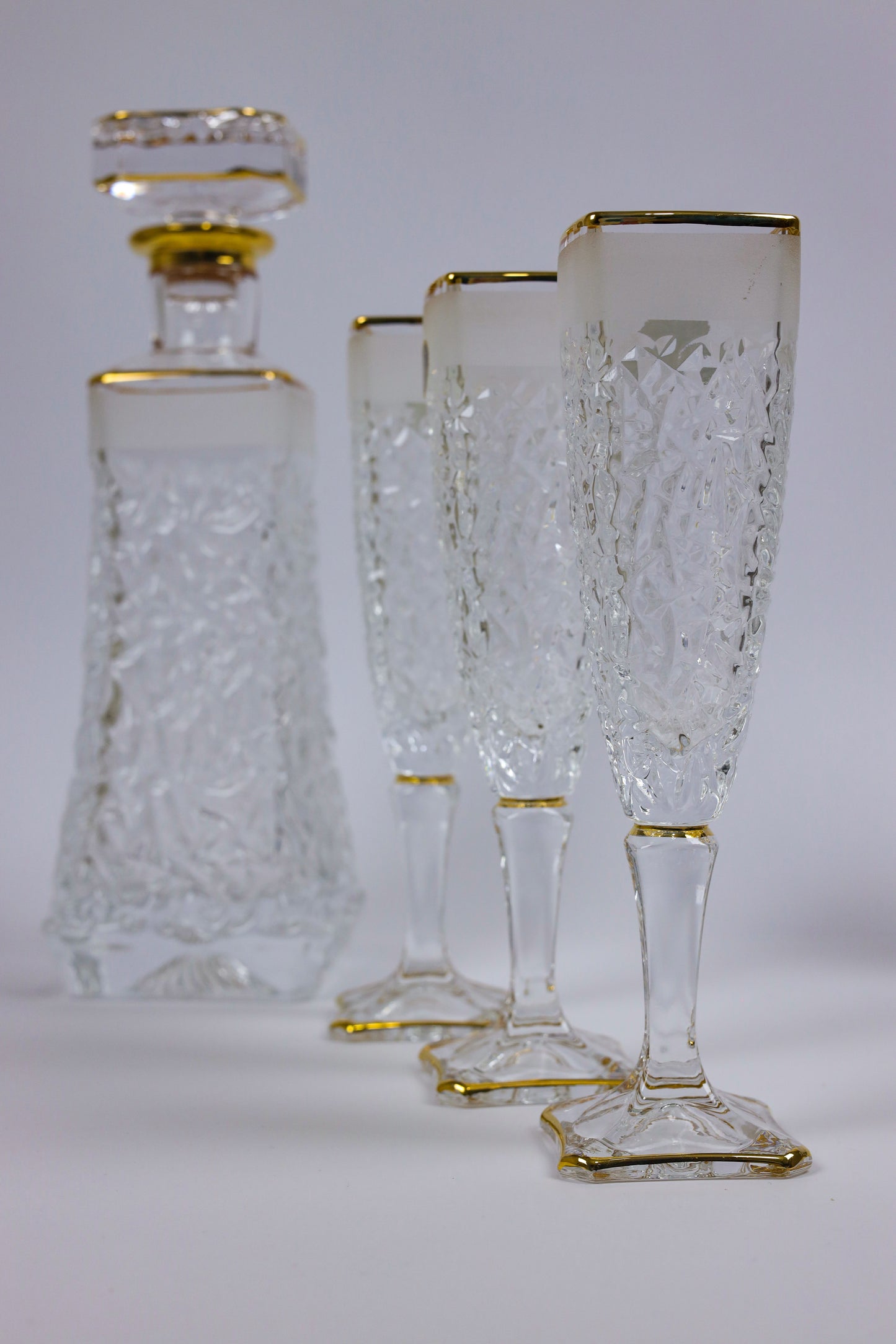 ELVINA (gold) crystal liquor set 7 pcs