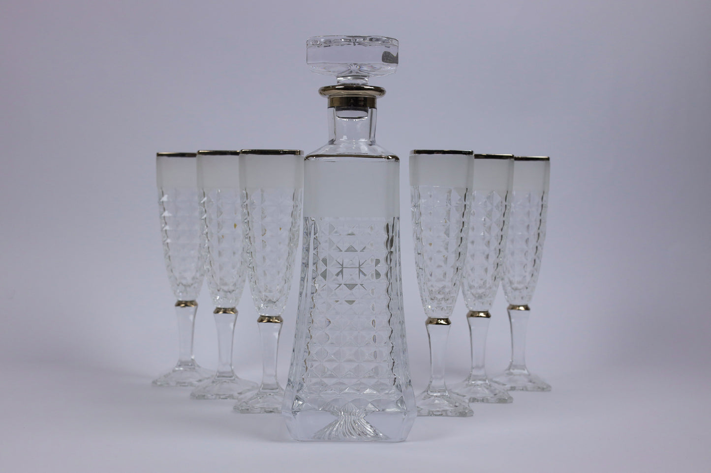 ARABELLA (silver) crystal liquor set 7 pcs
