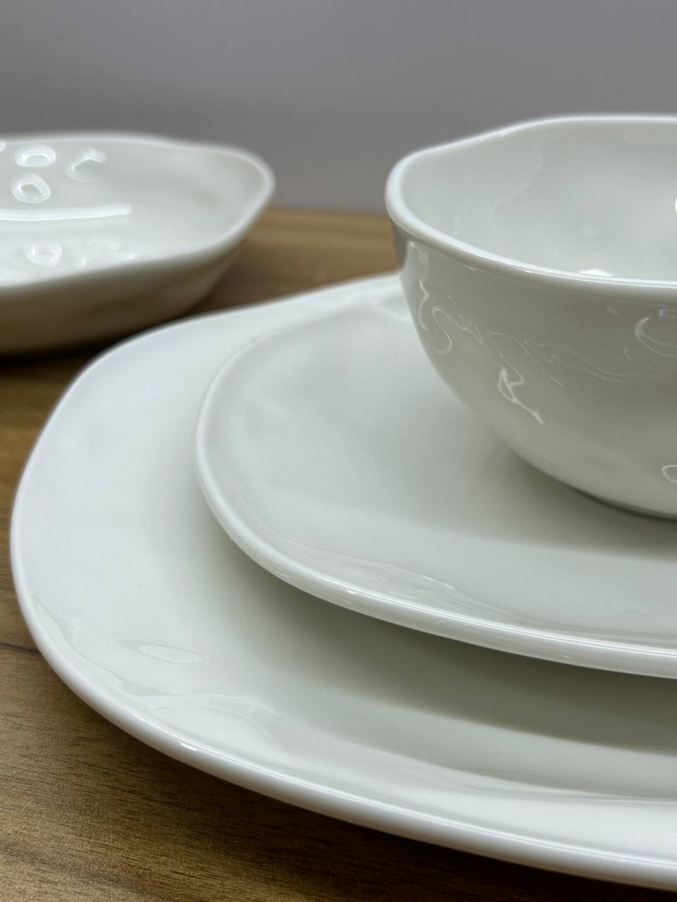 WHITE TERRA 24 pcs dinner set
