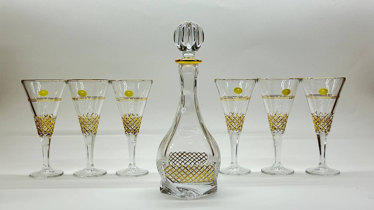 JULIANA crystal liquor set 7 pcs