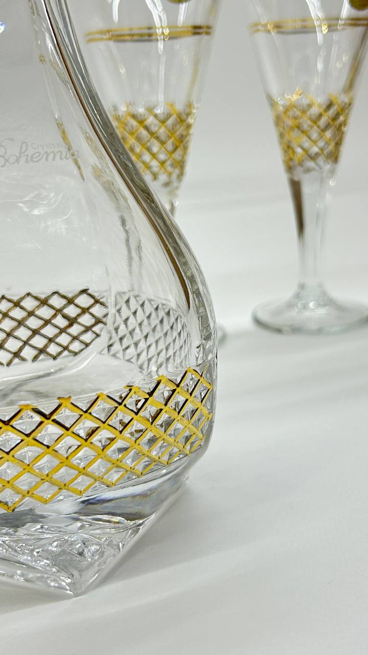 JULIANA crystal liquor set 7 pcs