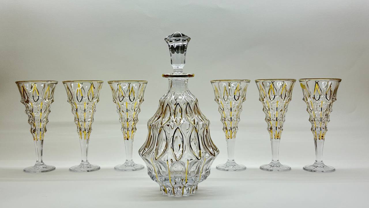 LOUISA crystal liquor set 7 pcs