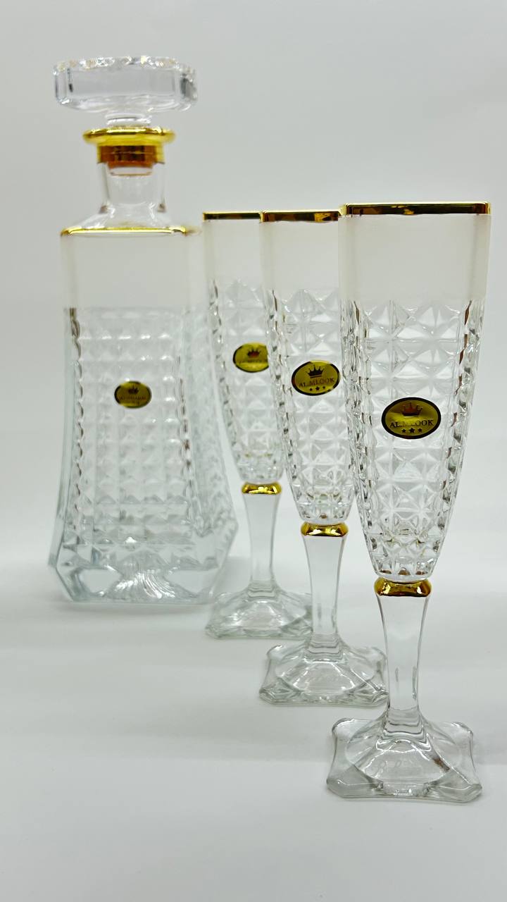ELIZABETH crystal liquor set 7 pcs