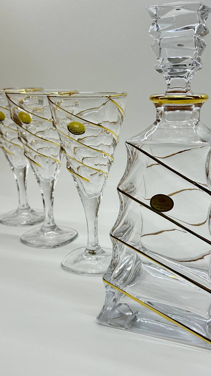 ELIZABETH crystal liquor set 7 pcs