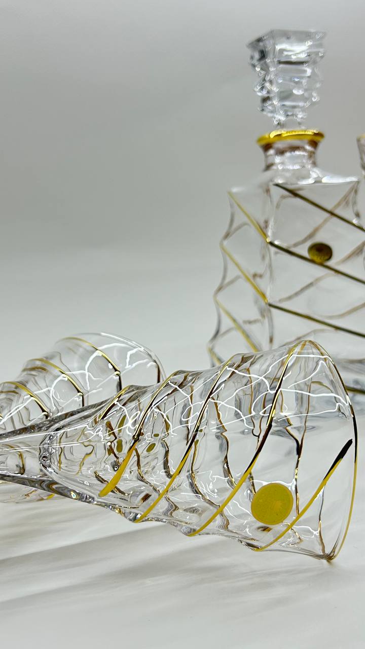 ELIZABETH crystal liquor set 7 pcs