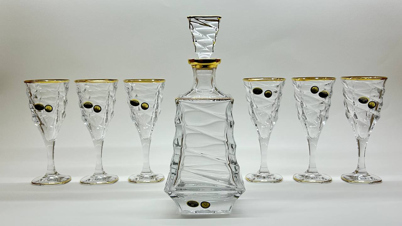 ALEXANDRA crystal liquor set 7 pcs