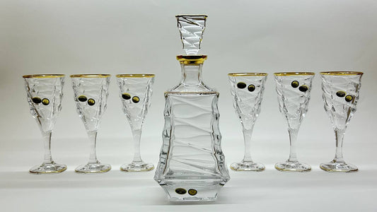 ALEXANDRA crystal liquor set 7 pcs