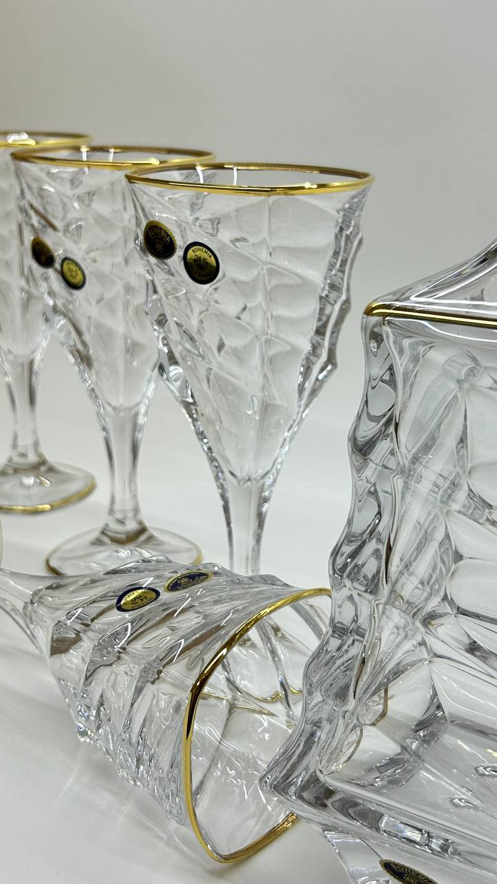 ALEXANDRA crystal liquor set 7 pcs