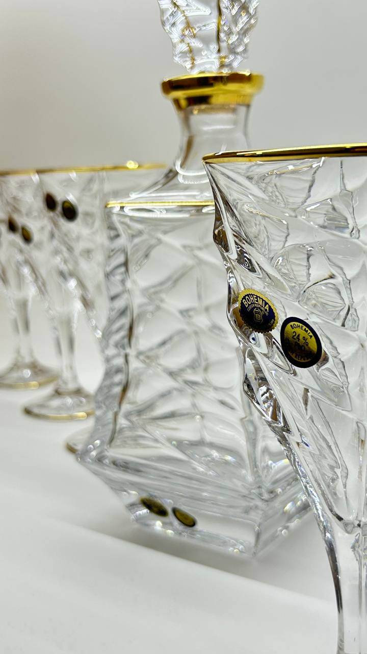 ALEXANDRA crystal liquor set 7 pcs