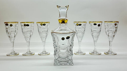 HELENA crystal liquor set 7 pcs