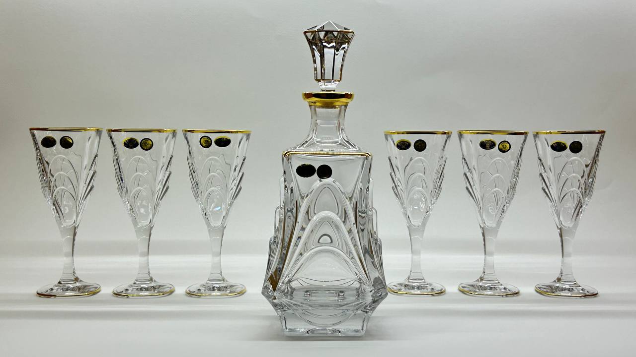 MARGARET crystal liquor set 7 pcs