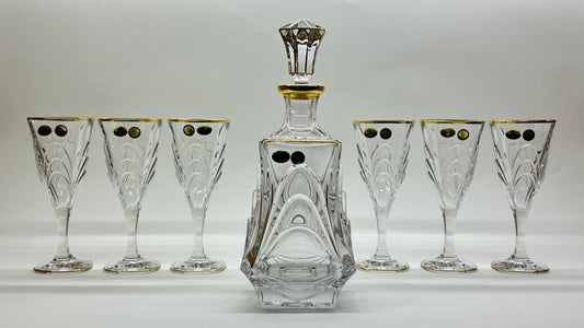 MARGARET crystal liquor set 7 pcs