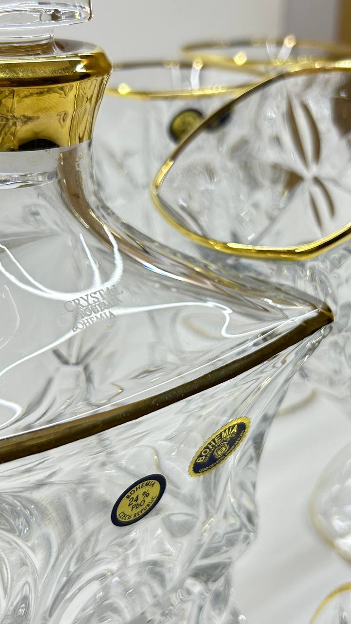 MARGARET crystal liquor set 7 pcs