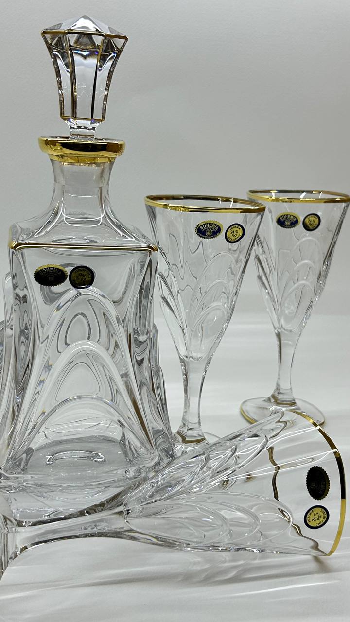 MARGARET crystal liquor set 7 pcs