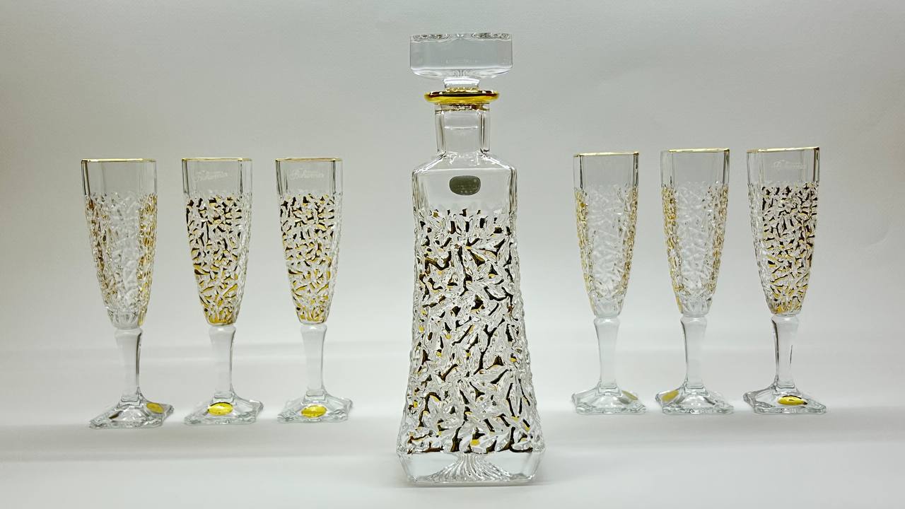 CHARLOTTE crystal liquor set 7 pcs