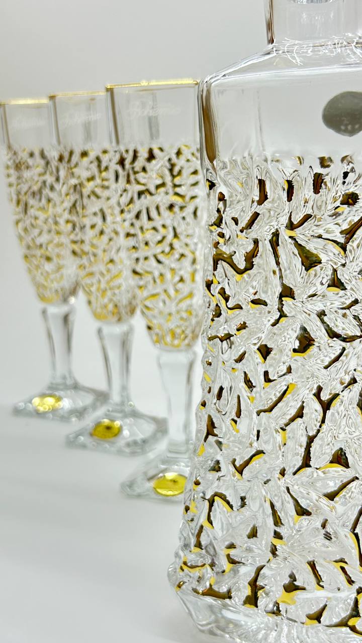 CHARLOTTE crystal liquor set 7 pcs