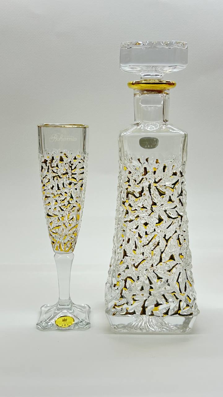 CHARLOTTE crystal liquor set 7 pcs