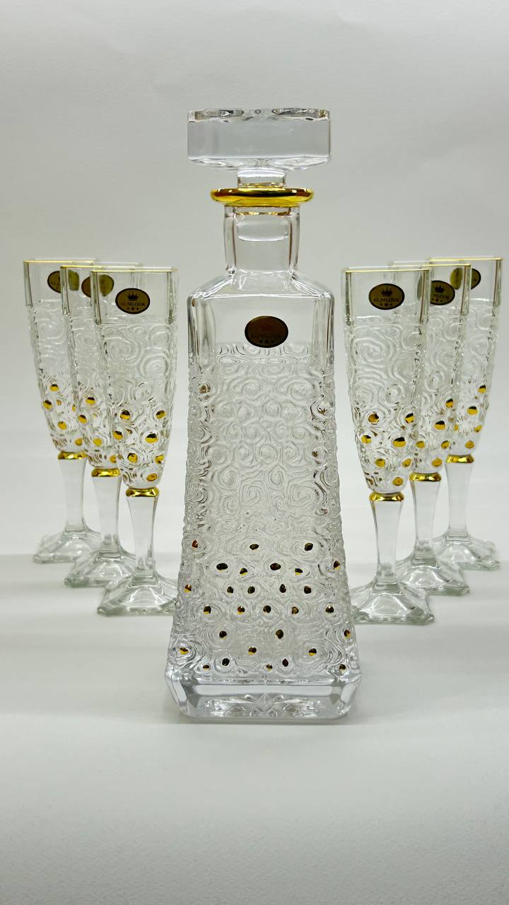 CATHERINA crystal liquor set 7 pcs