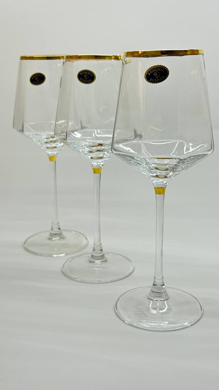 ELORA hand made crystal glasses