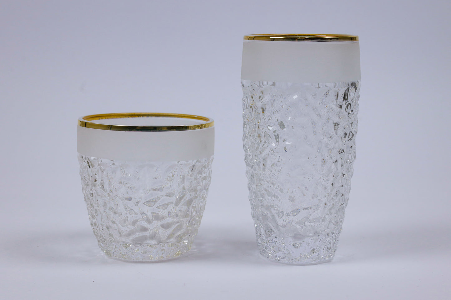 ELVINA (gold) crystal cups set 12 pcs