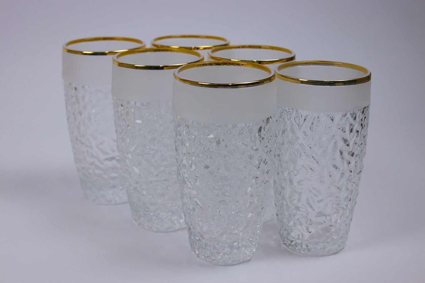 ELVINA (gold) crystal cups set 12 pcs