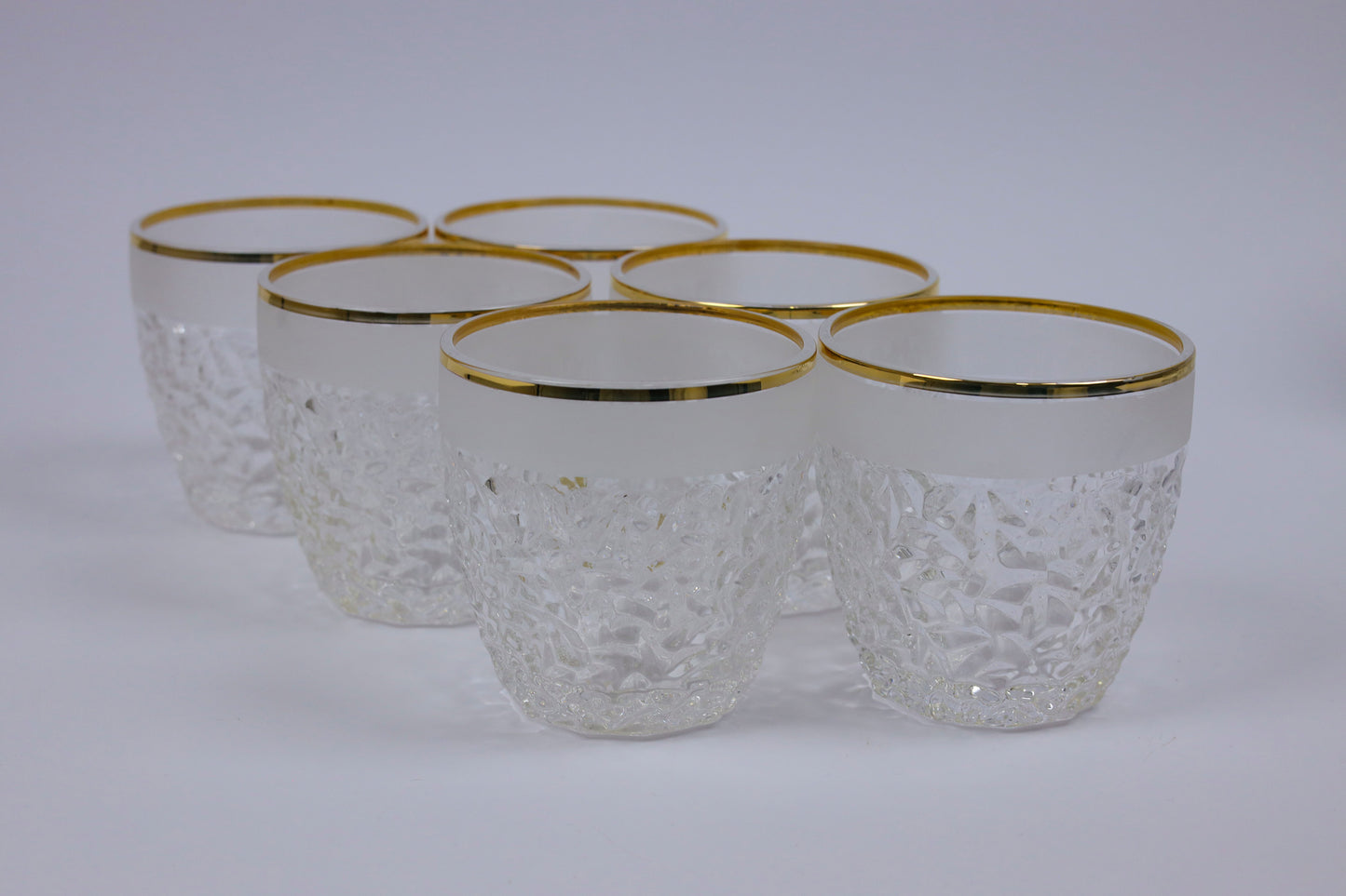 ELVINA (gold) crystal cups set 12 pcs