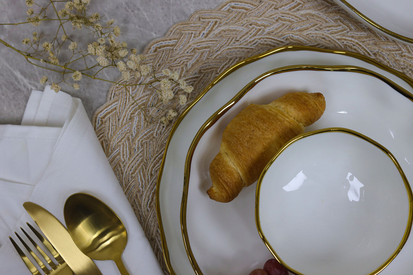 WHITE LUNA dinner set 30 pcs