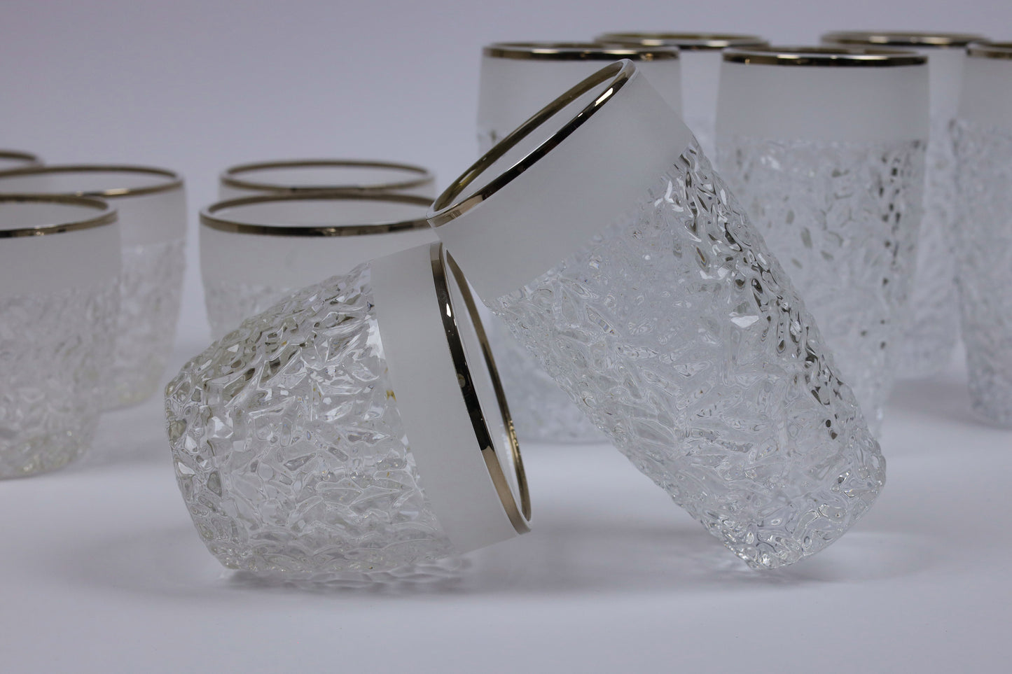 ELVINA (silver) crystal cups set 12 pcs