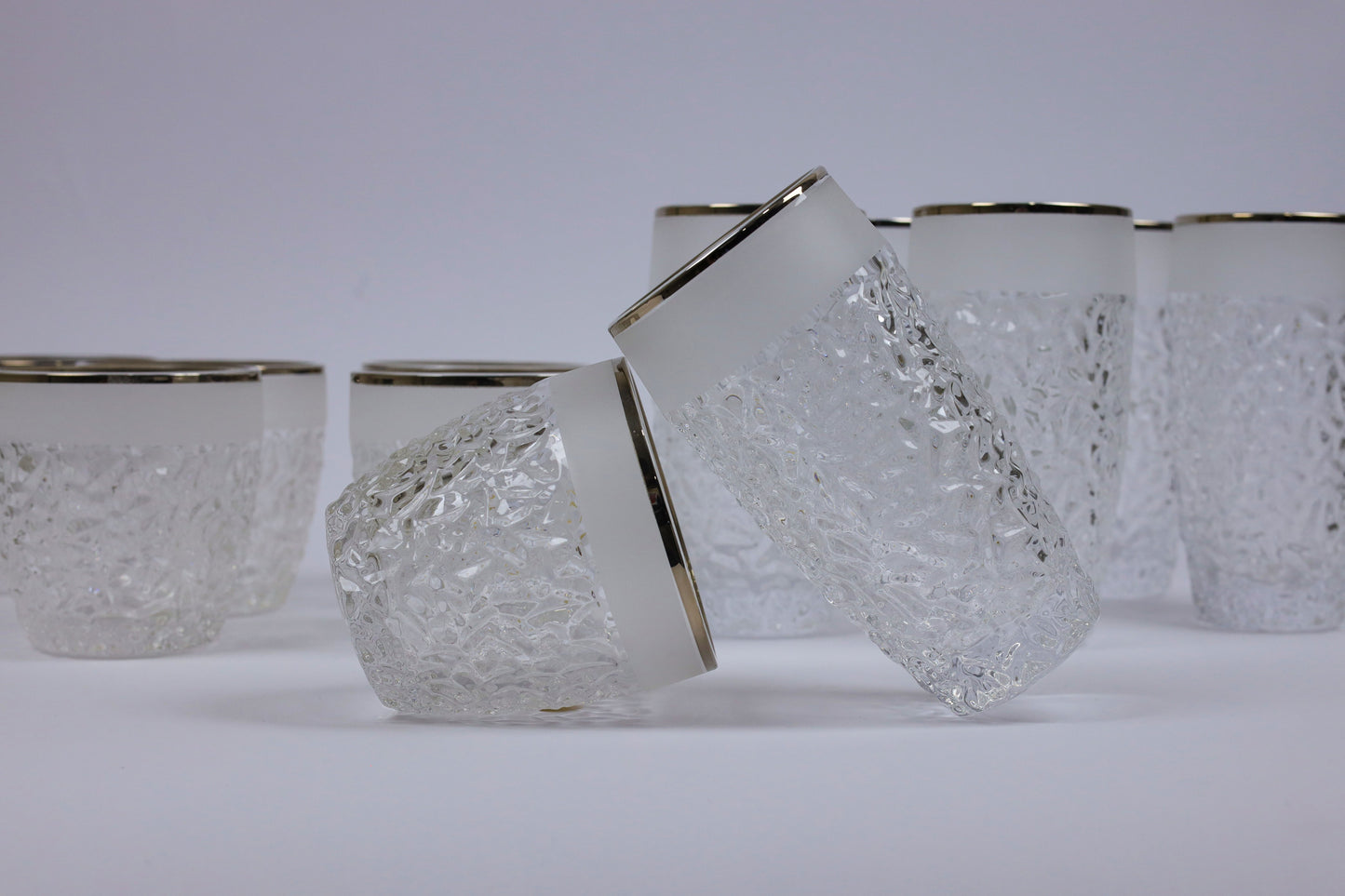 ELVINA (silver) crystal cups set 12 pcs