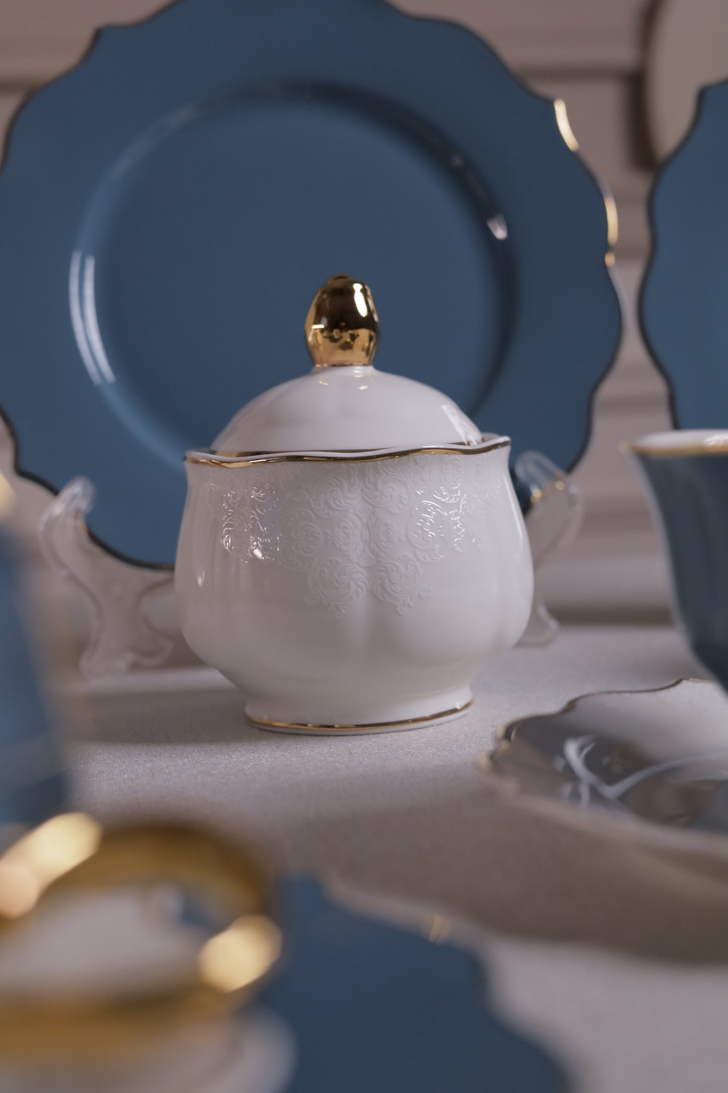 DEEP BLUE Tea and Gateau Set 24 pcs