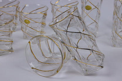 ELIZABETH crystal cups set 12 pcs