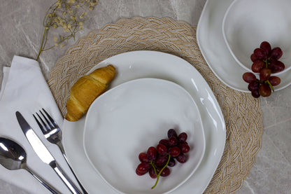 WHITE TERRA 24 pcs dinner set