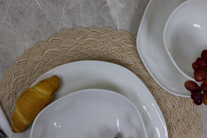 WHITE TERRA 24 pcs dinner set