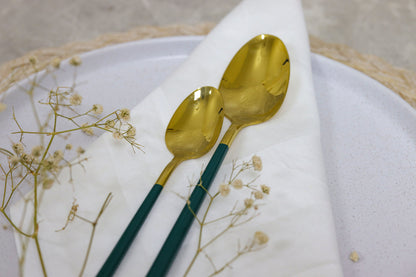 GREEN IMPERIAL spoons set 24 pcs