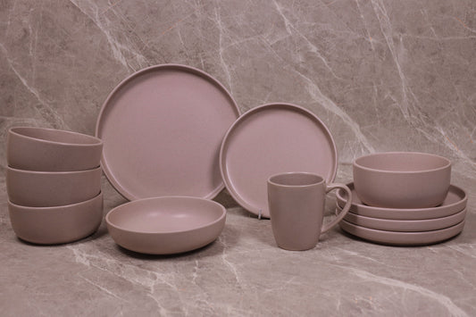 ROSY BROWN GAIA dinner set 30 pcs