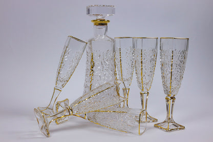 ELVIRA crystal liquor set 7 pcs