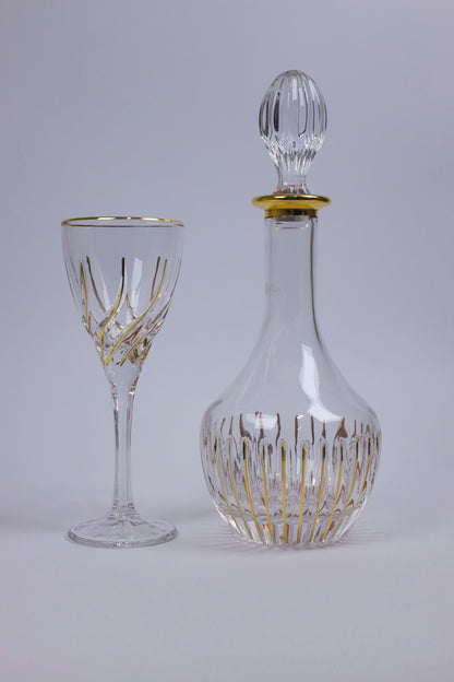 FLORIANA crystal liquor set 7 pcs