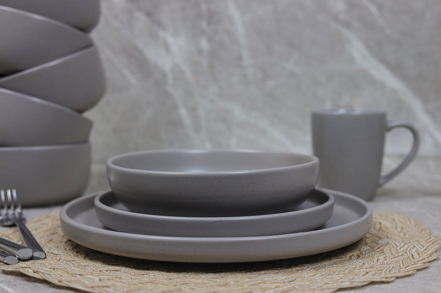 GREY GAIA dinner set 30 pcs