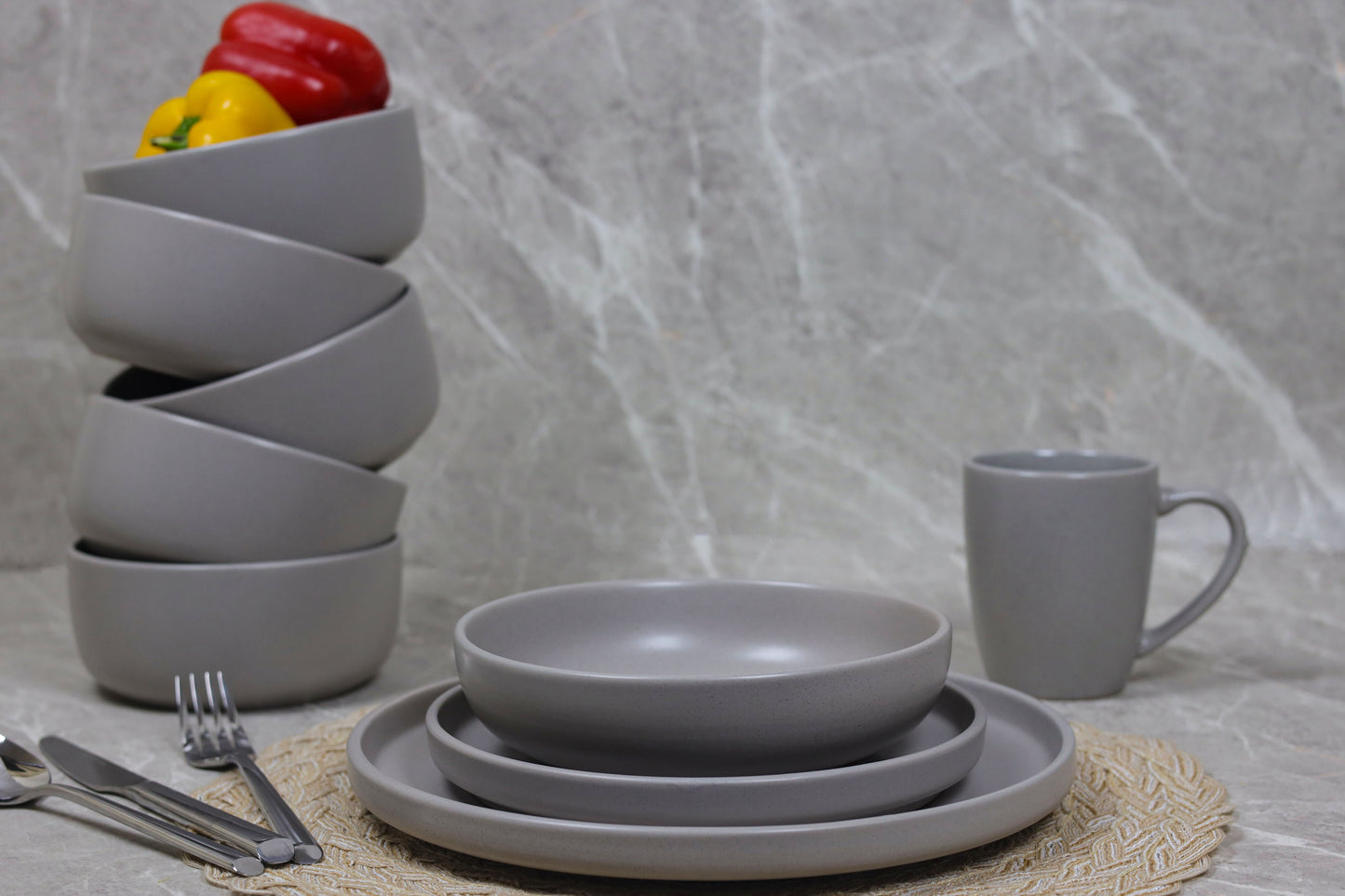 GREY GAIA dinner set 30 pcs