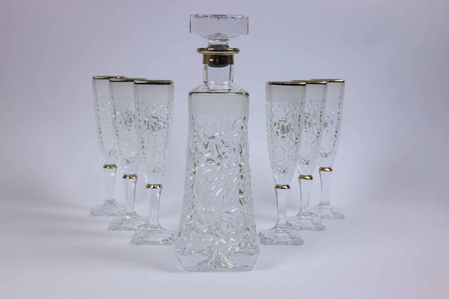 ELVINA (silver) crystal liquor set 7 pcs