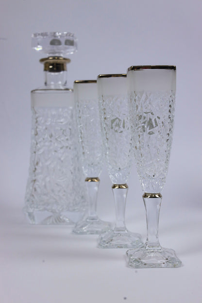 ELVINA (silver) crystal liquor set 7 pcs