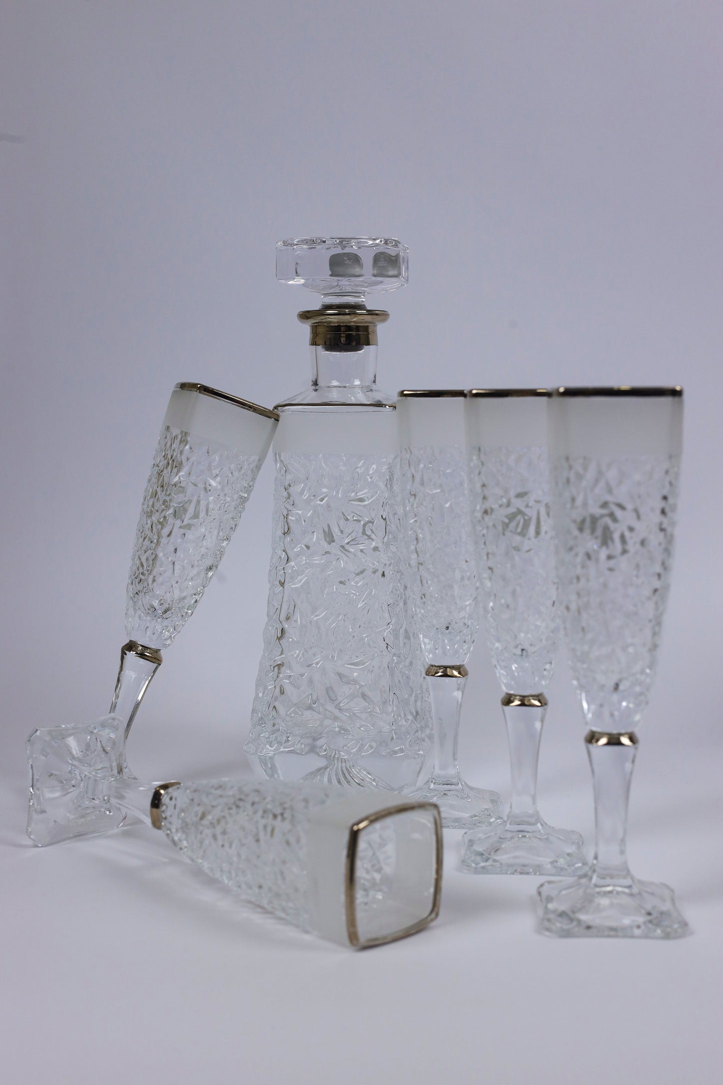 ELVINA (silver) crystal liquor set 7 pcs