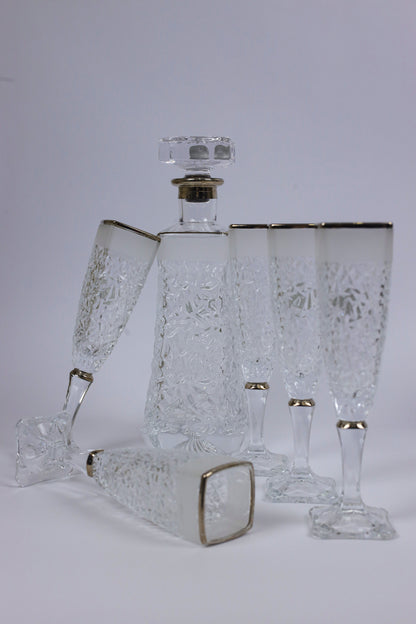 ELVINA (silver) crystal liquor set 7 pcs